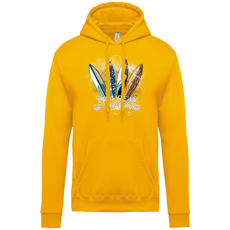 Sweatshirt Kariban com Capuz Surfboards Vila Real Stº António