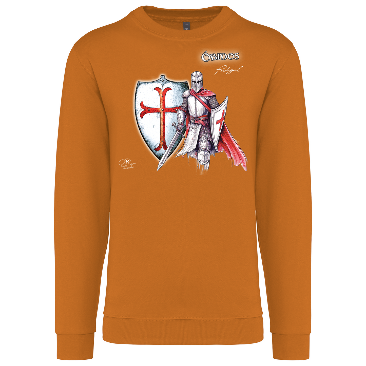 Sweatshirt Kariban sem Capuz Templário Óbidos