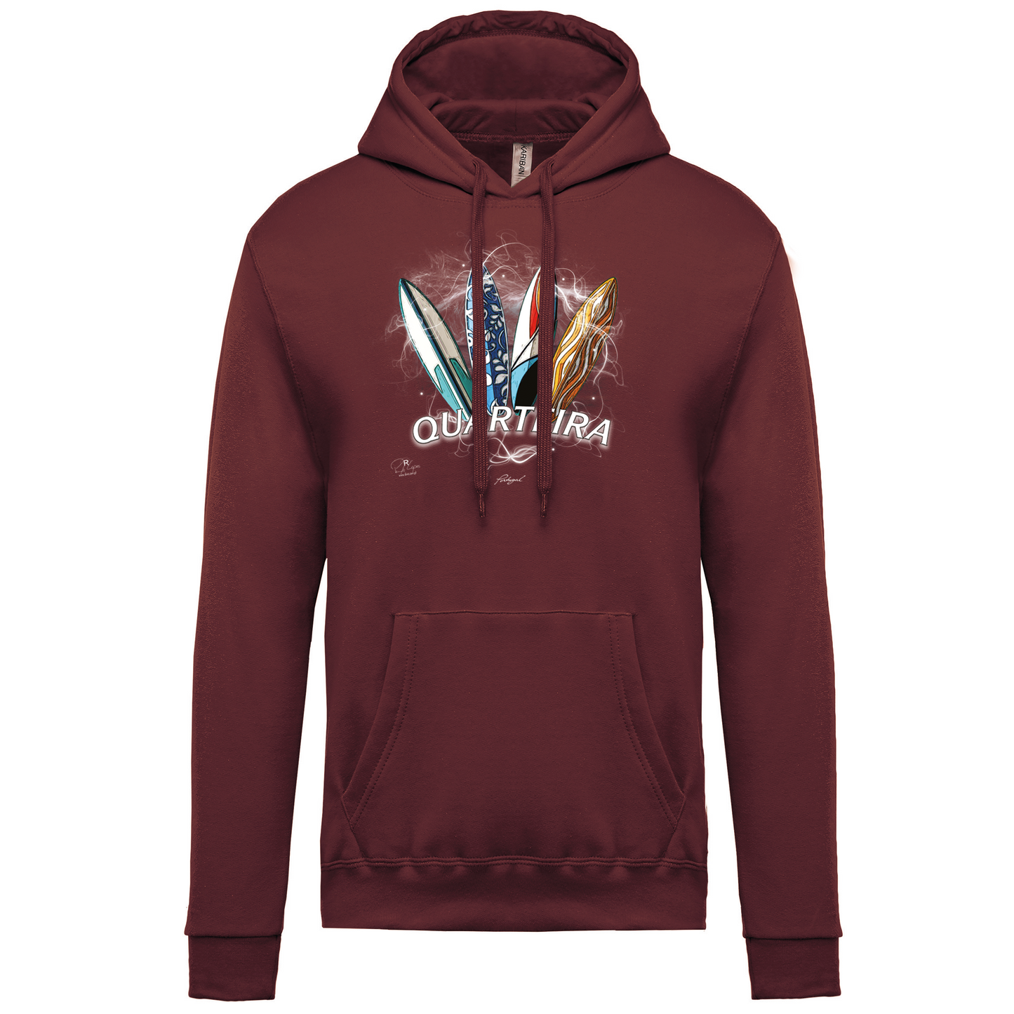Sweatshirt Kariban com Capuz Surfboards Quarteira