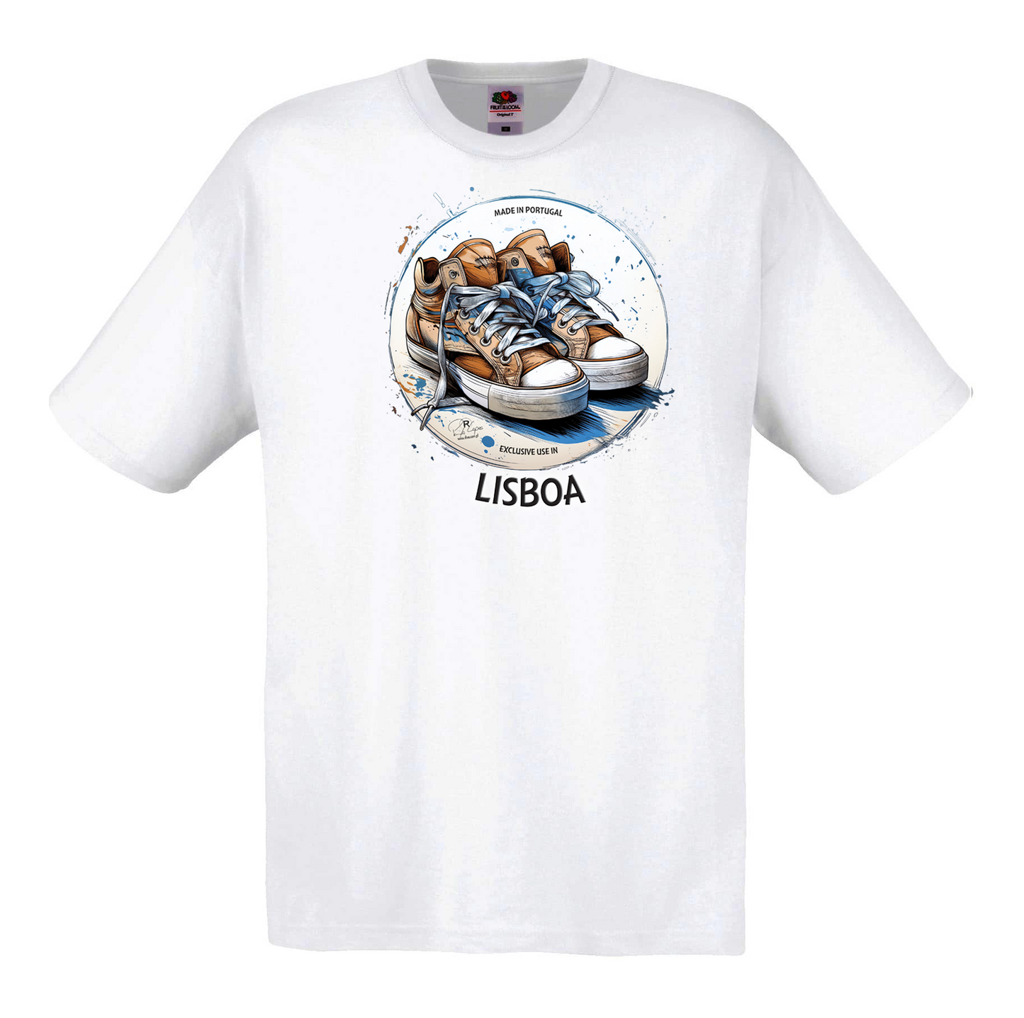T-shirt Fruit of the Loom, Original 145g, Exclusive Lisboa