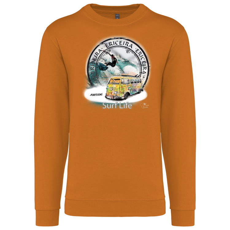 Sweatshirt Kariban sem Capuz Surf Life Ericeira