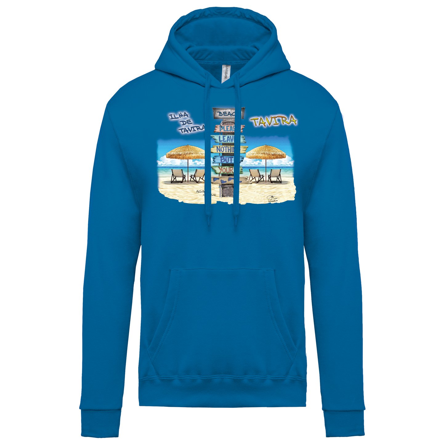 Sweatshirt Kariban com Capuz Pegadas Tavira