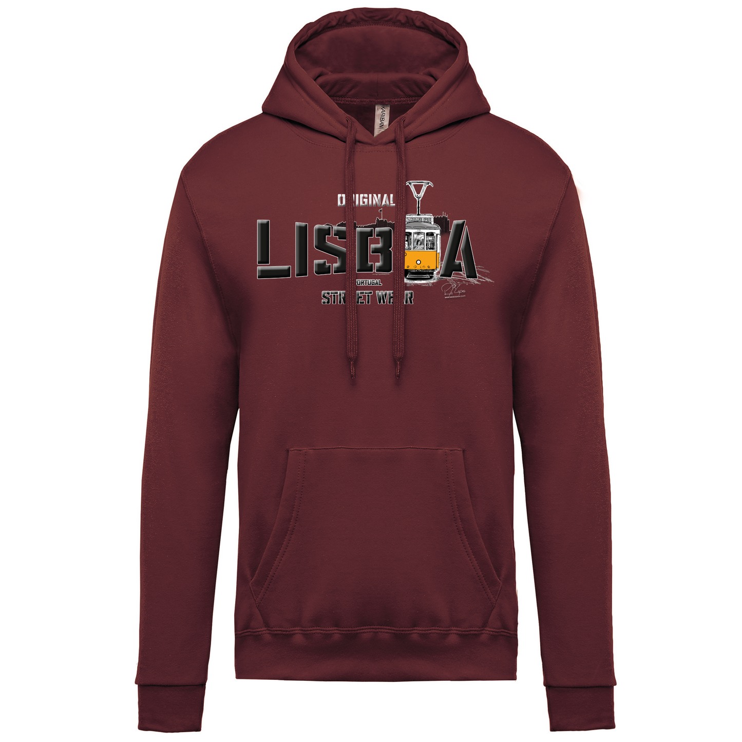 Sweatshirt Kariban com Capuz Original Lisboa