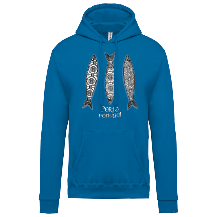 Sweatshirt Kariban com Capuz 3 Sardinhas Porto