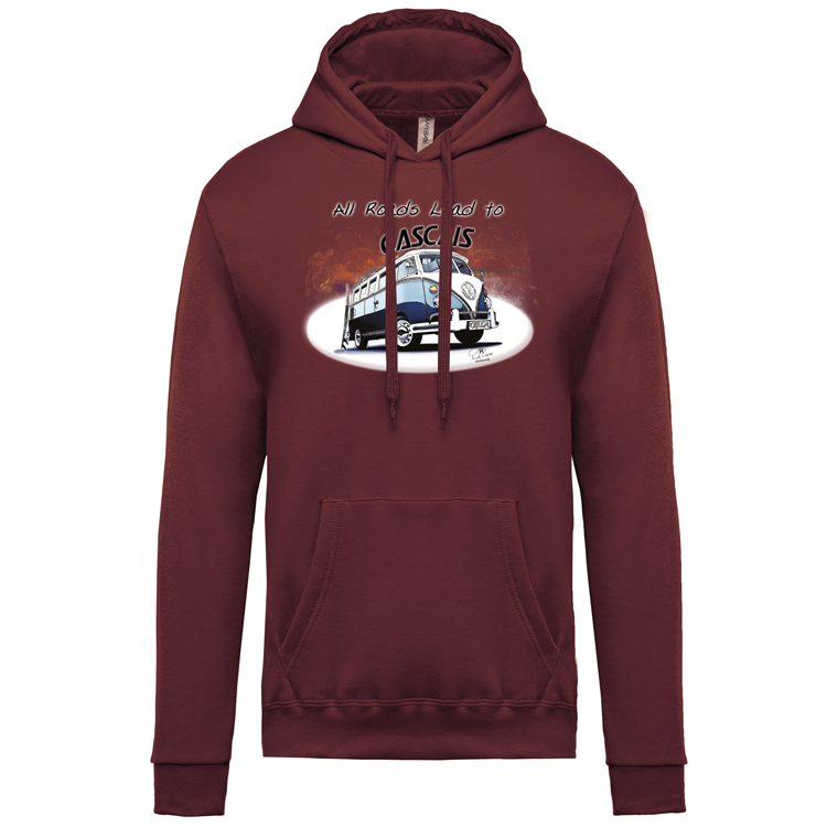 Sweatshirt Kariban com Capuz All Roads Lead to Cascais