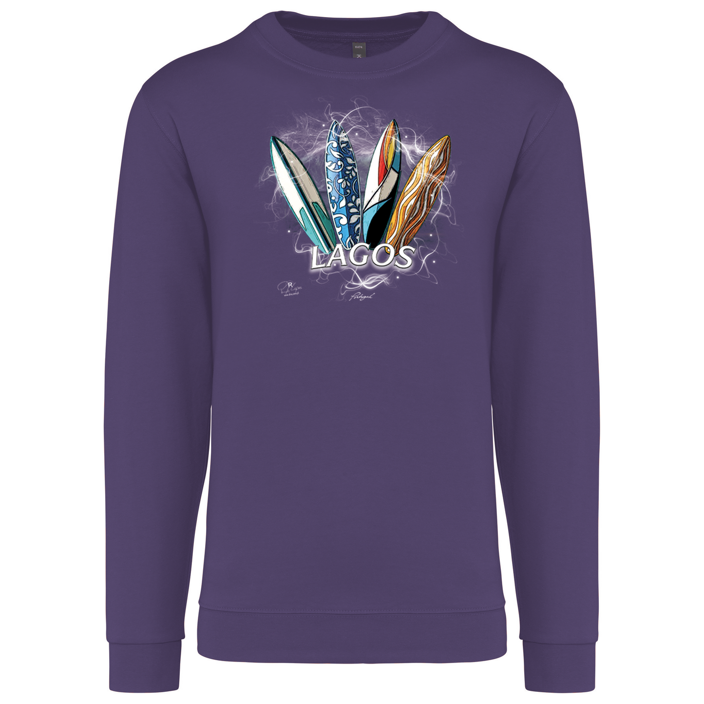 Sweatshirt Kariban sem Capuz Surfboards Lagos