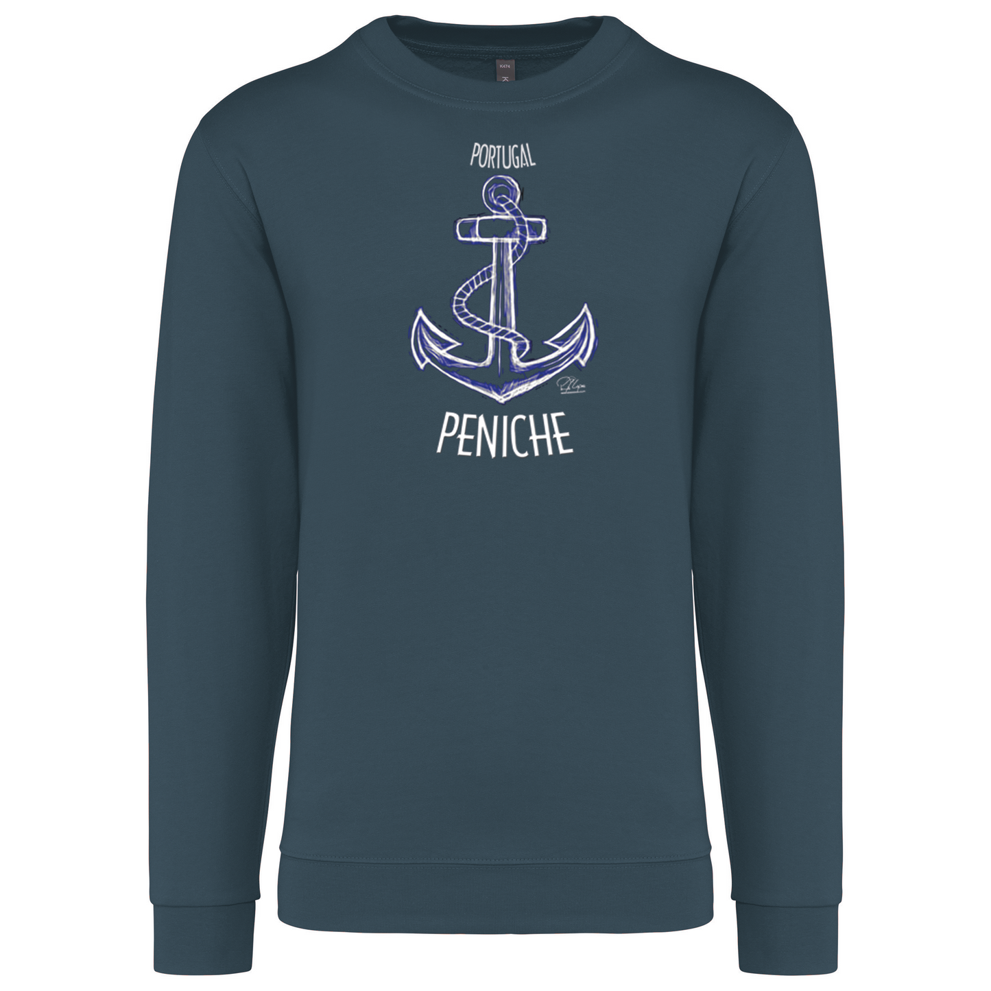 Sweatshirt Kariban sem Capuz Âncora Peniche