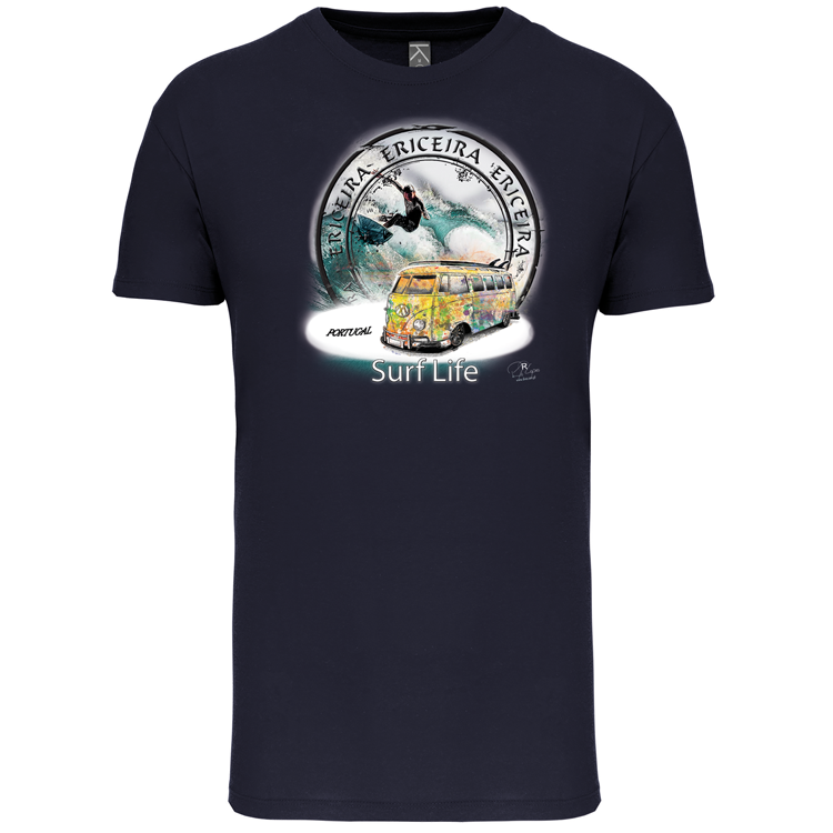 T-Shirt Algodão Biológico Surf Life Ericeira