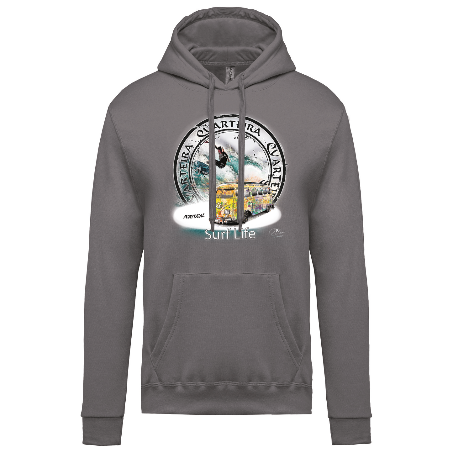 Sweatshirt Kariban com Capuz Surf Life Quarteira