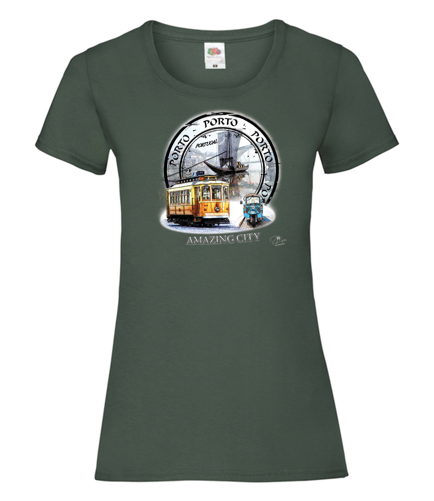 T-shirt Senhora Amazing City Porto