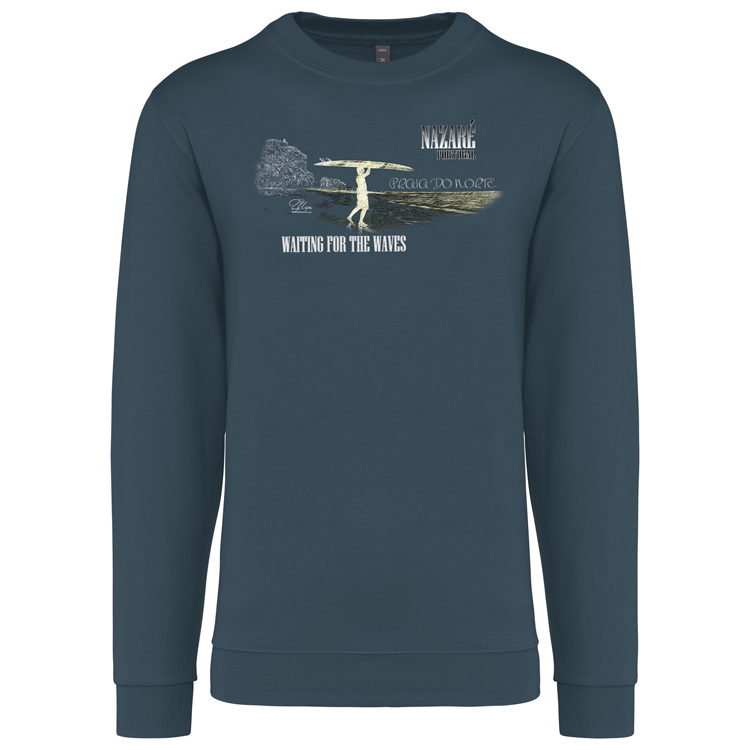 Sweatshirt Kariban sem Capuz Praia do Norte