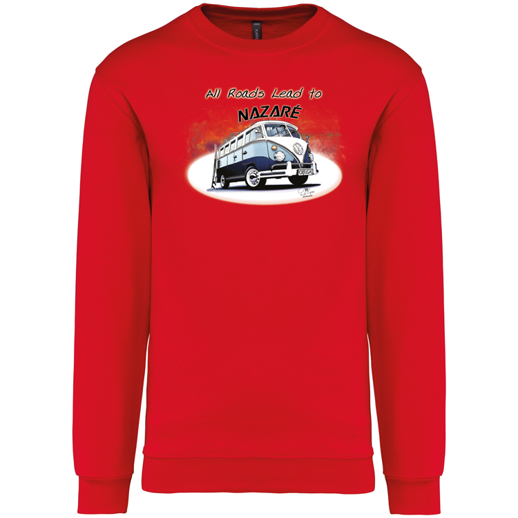 Sweatshirt Kariban sem Capuz All Roads Lead to Nazaré