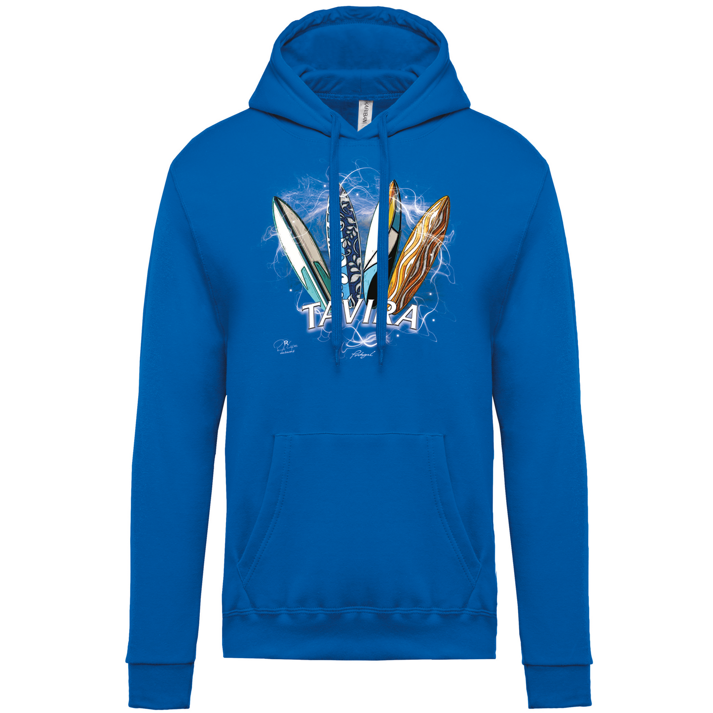 Sweatshirt Kariban com Capuz Surfboards Tavira