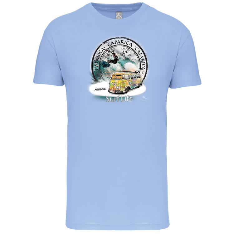 T-Shirt Algodão Biológico Surf Life Caparica