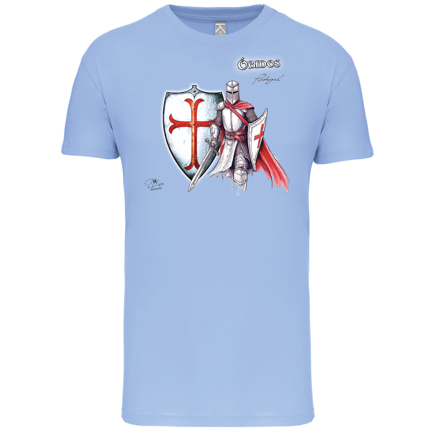 T-Shirt Algodão Biológico Templário Óbidos