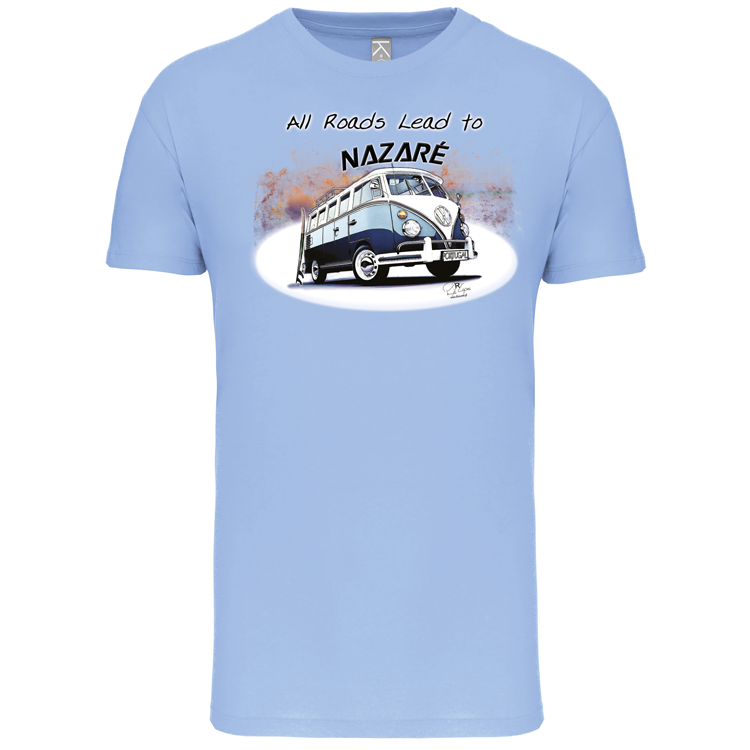 T-Shirt Algodão Biológico All Roads Lead to Nazaré