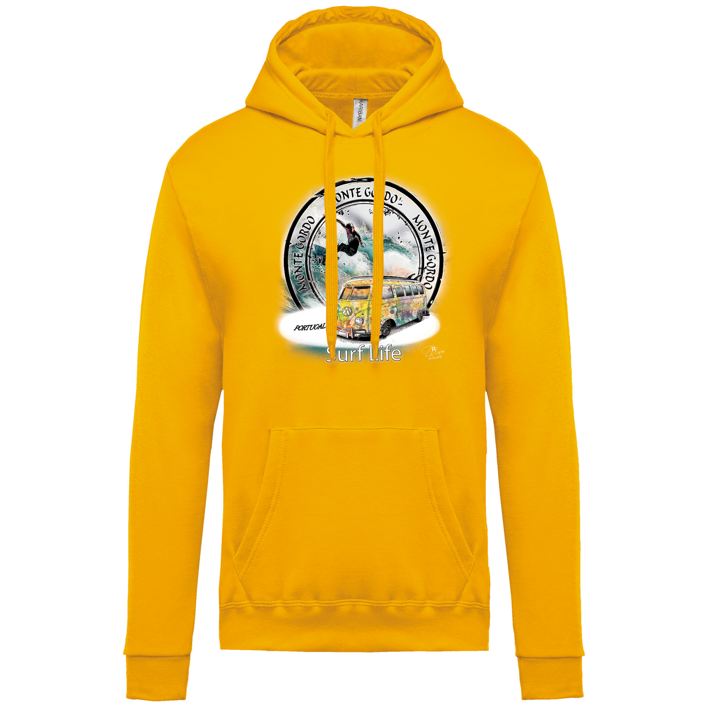 Sweatshirt Kariban com Capuz Surf Life Monte Gordo