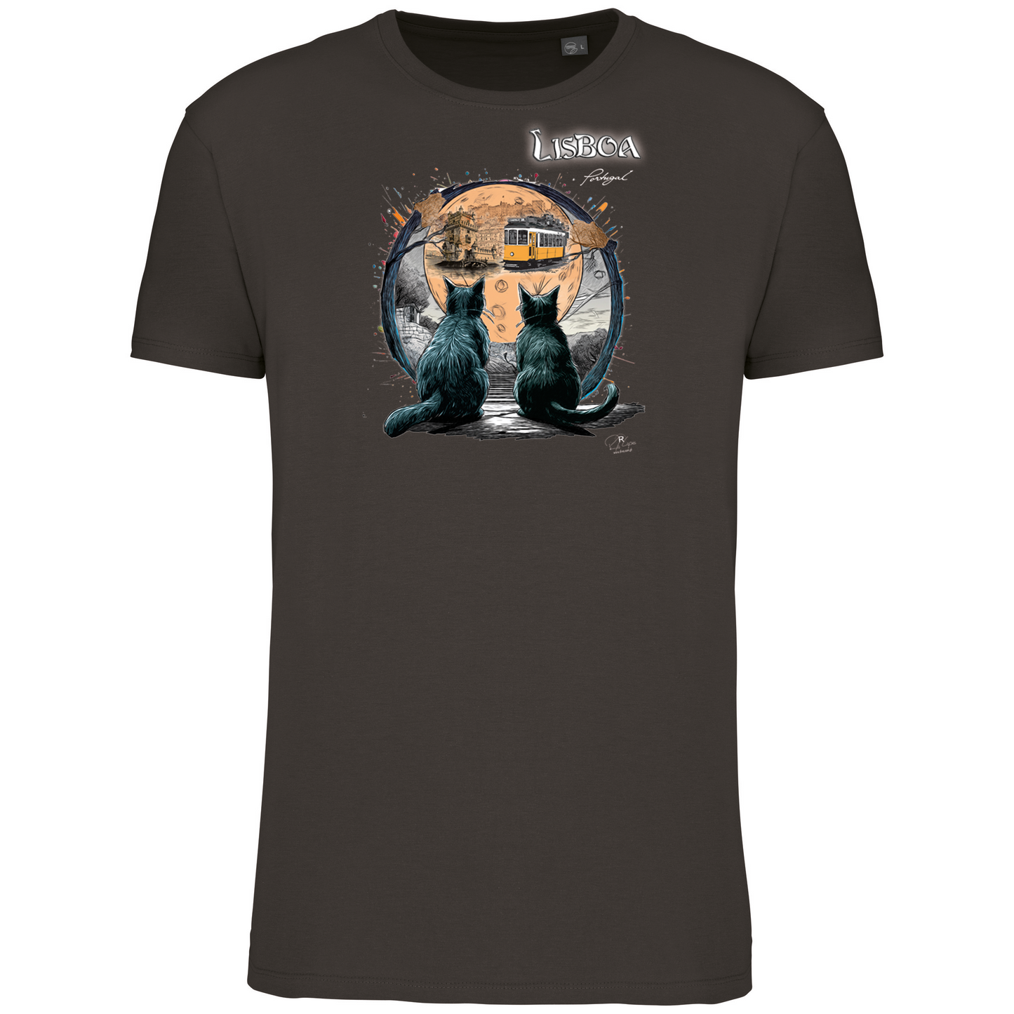 T-Shirt Algodão Biológico Luar Lisboa