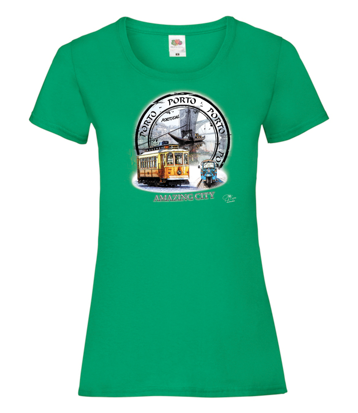T-shirt Senhora Amazing City Porto