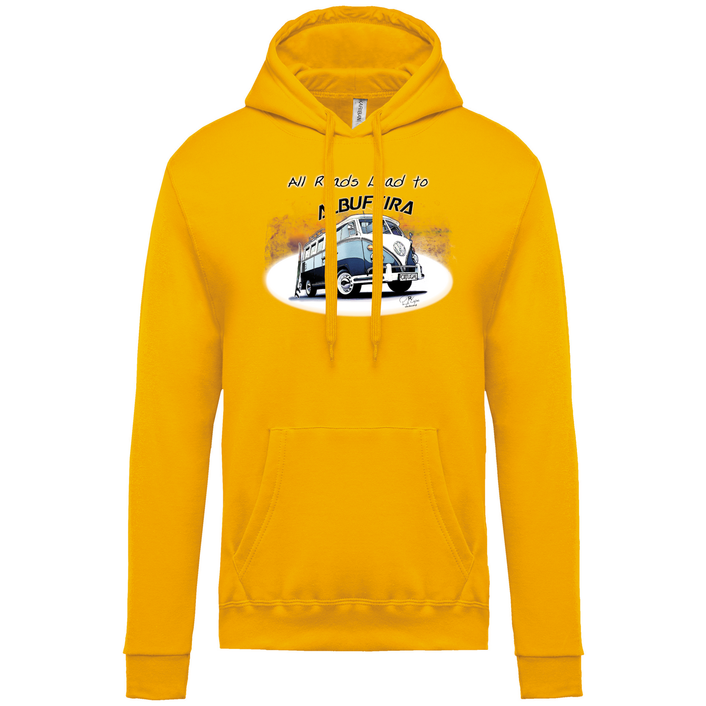 Sweatshirt Kariban com Capuz All Roads Lead to Albufeira
