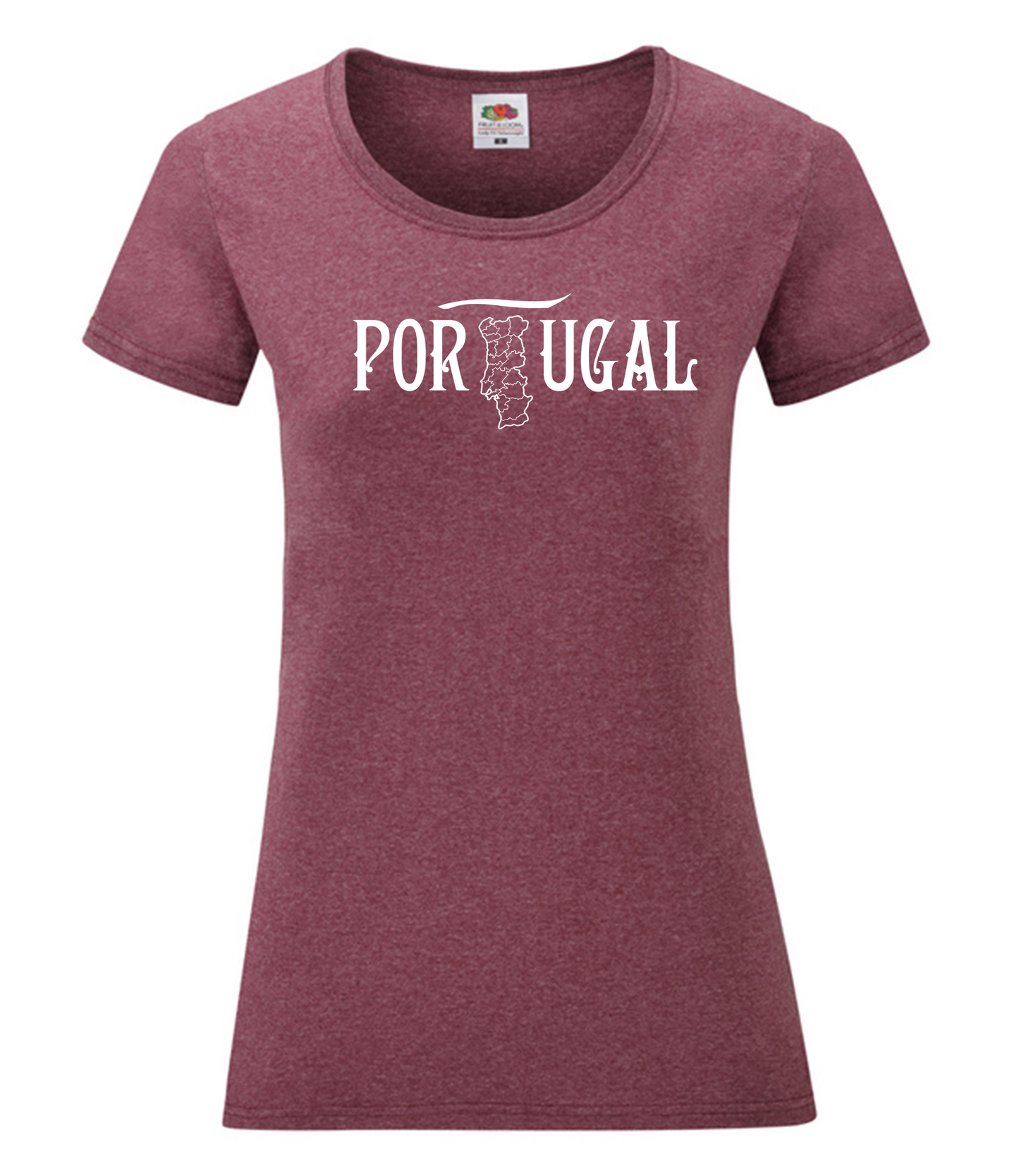 T-shirt Senhora Mapa de Portugal
