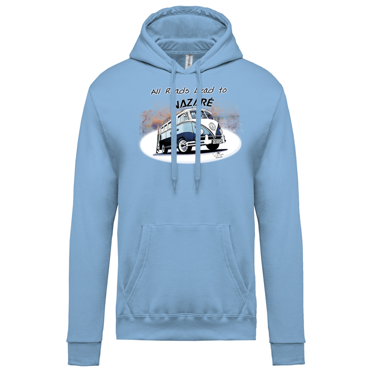 Sweatshirt Kariban com Capuz All Roads Lead to Nazaré