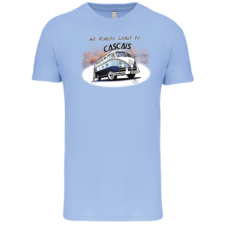 T-Shirt Algodão Biológico All Roads Lead to Cascais