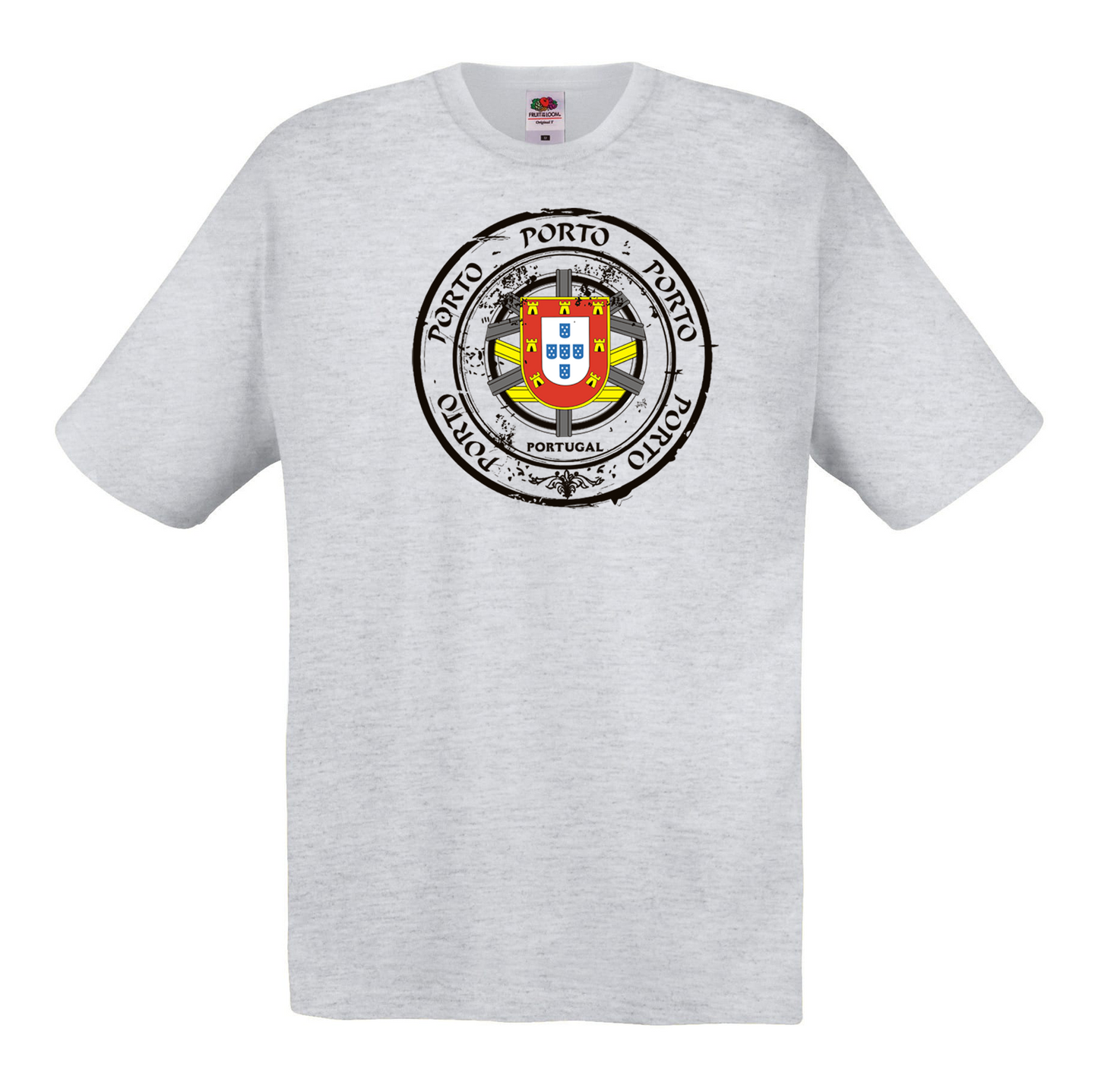 T-shirt Fruit of the Loom, Original 145g, Selo Escudo Porto