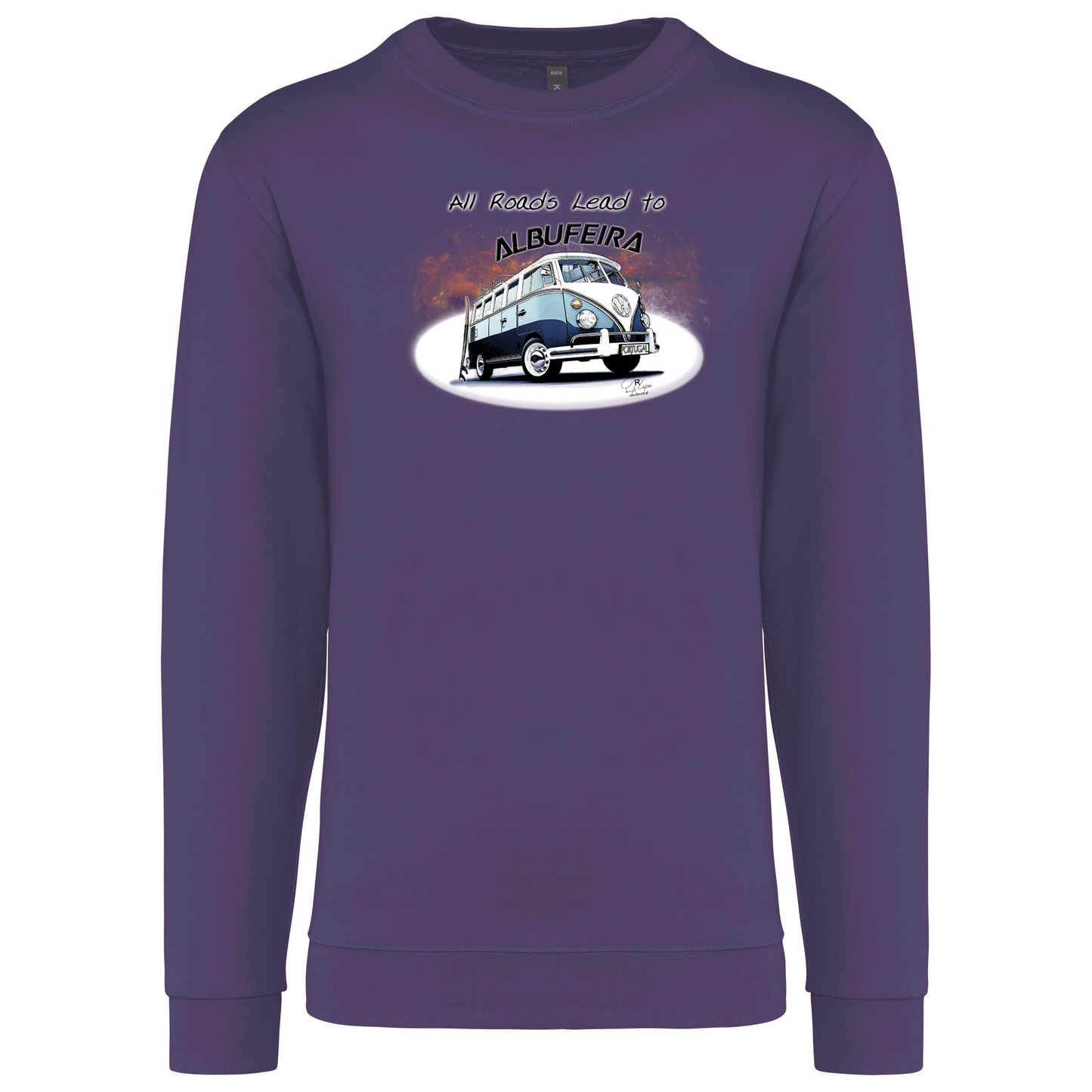 Sweatshirt Kariban sem Capuz All Roads Lead to Albufeira