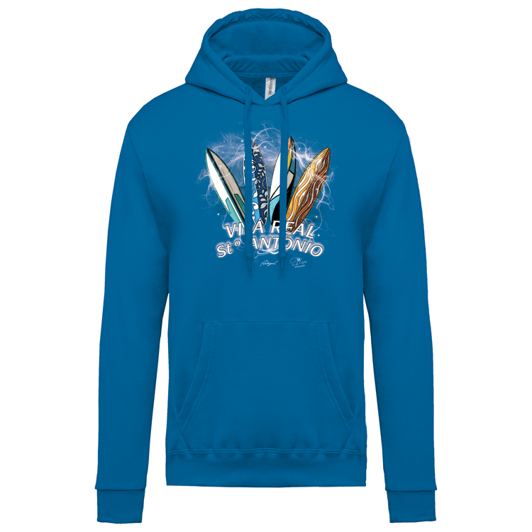 Sweatshirt Kariban com Capuz Surfboards Vila Real Stº António
