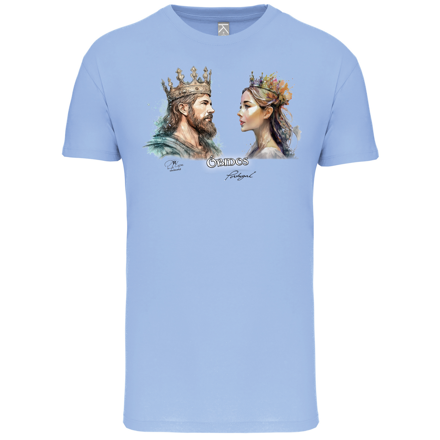 T-Shirt Algodão Biológico King and Queen Óbidos