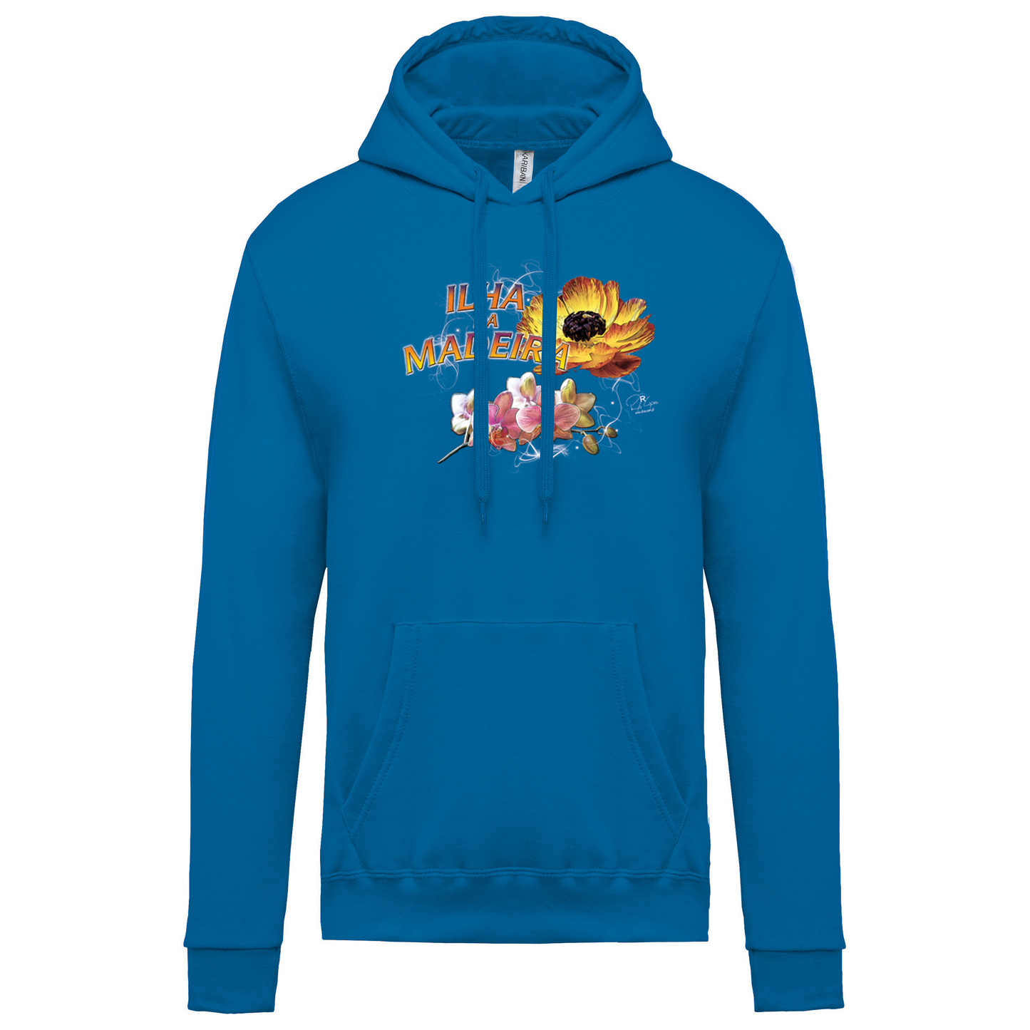 Sweatshirt Kariban com Capuz Madeira Flowers