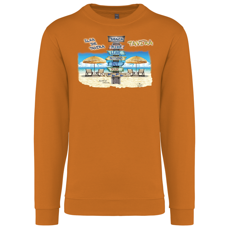 Sweatshirt Kariban sem Capuz Pegadas Tavira