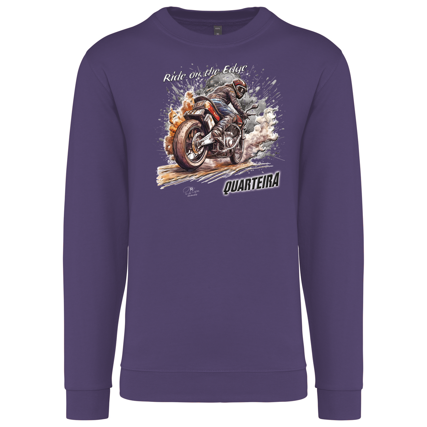 Sweatshirt Kariban sem Capuz Ride on the Edge Quarteira