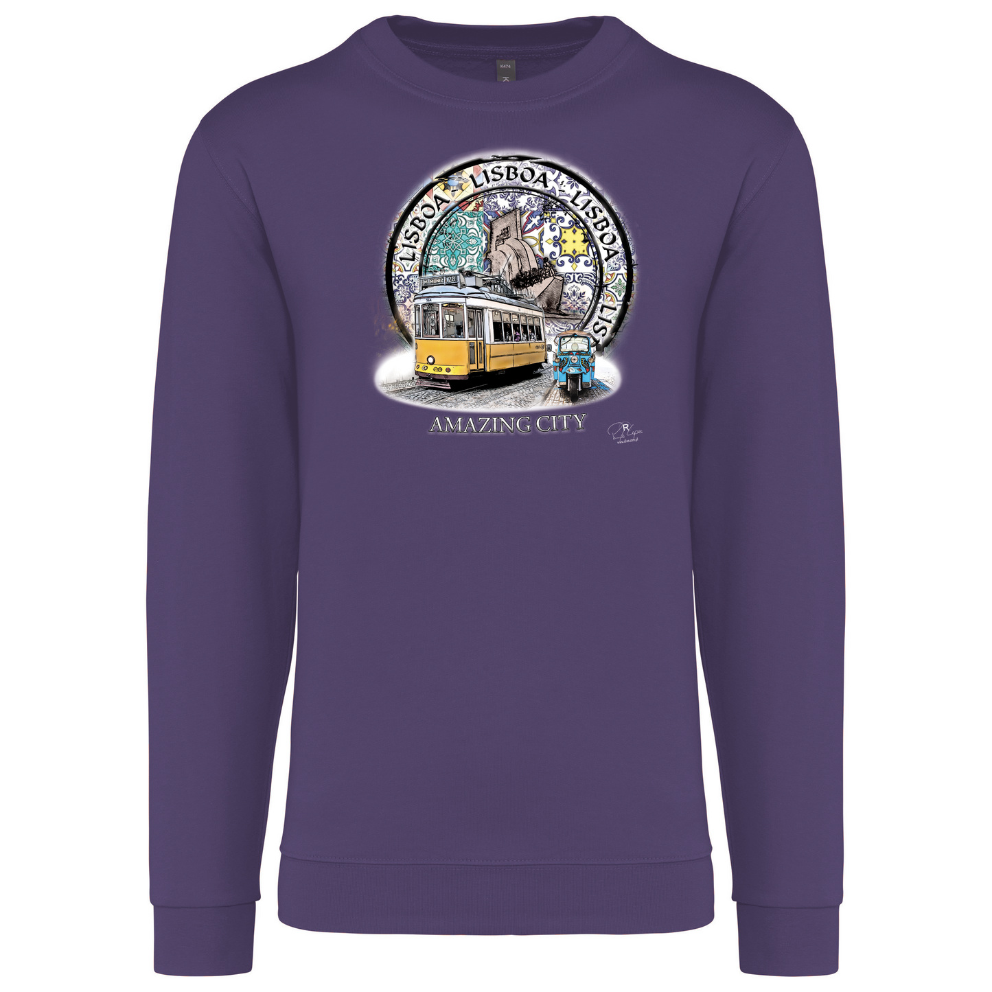 Sweatshirt Kariban sem Capuz Amazing City Lisboa