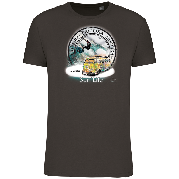 T-Shirt Algodão Biológico Surf Life Ericeira