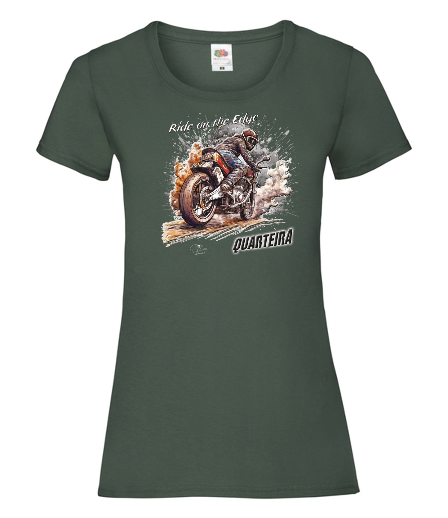 T-shirt Senhora Ride on the Edge Quarteira