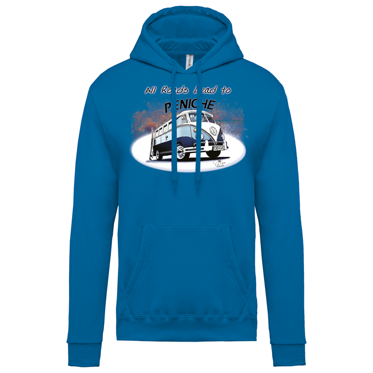 Sweatshirt Kariban com Capuz All Roads Lead to Peniche