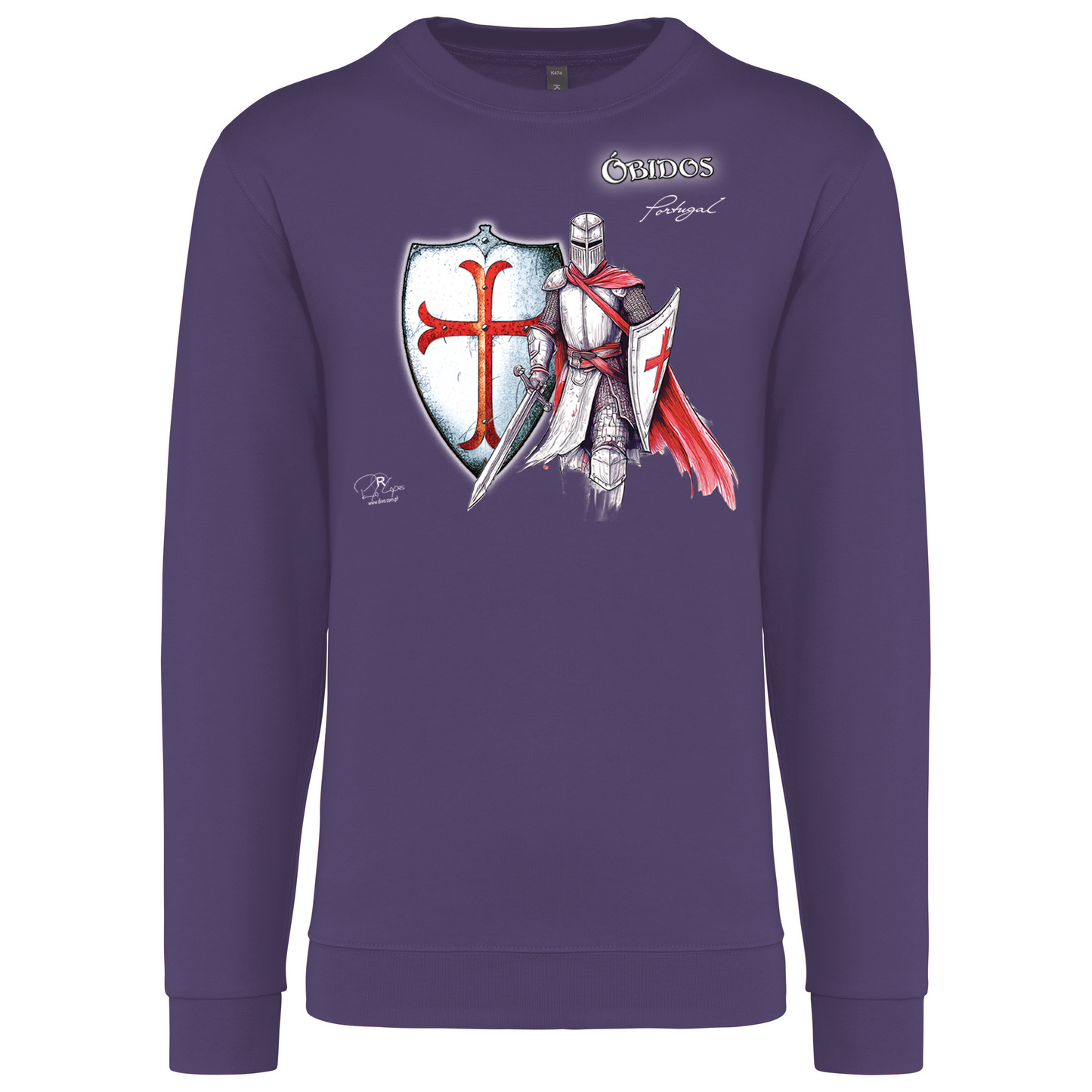 Sweatshirt Kariban sem Capuz Templário Óbidos