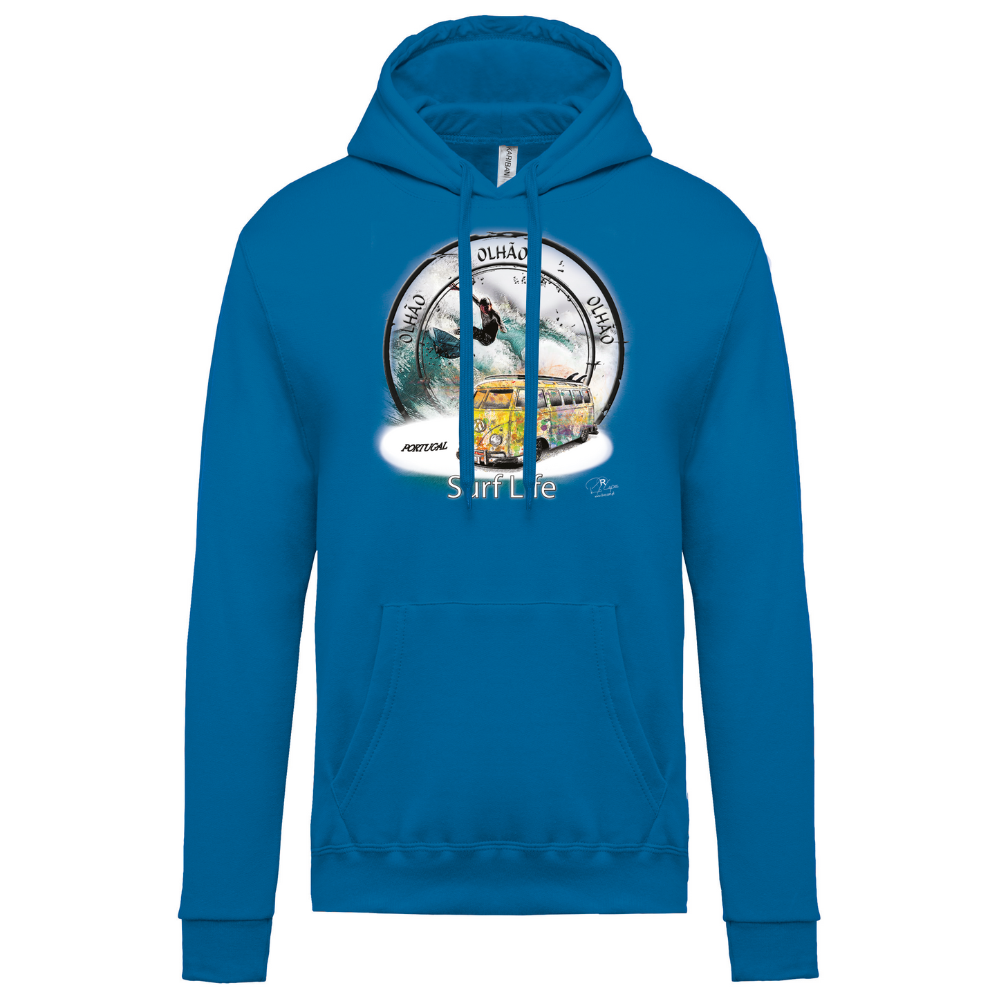 Sweatshirt Kariban com Capuz Surf Life Olhão