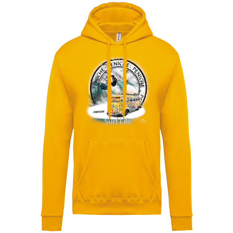 Sweatshirt Kariban com Capuz Surf Life Peniche