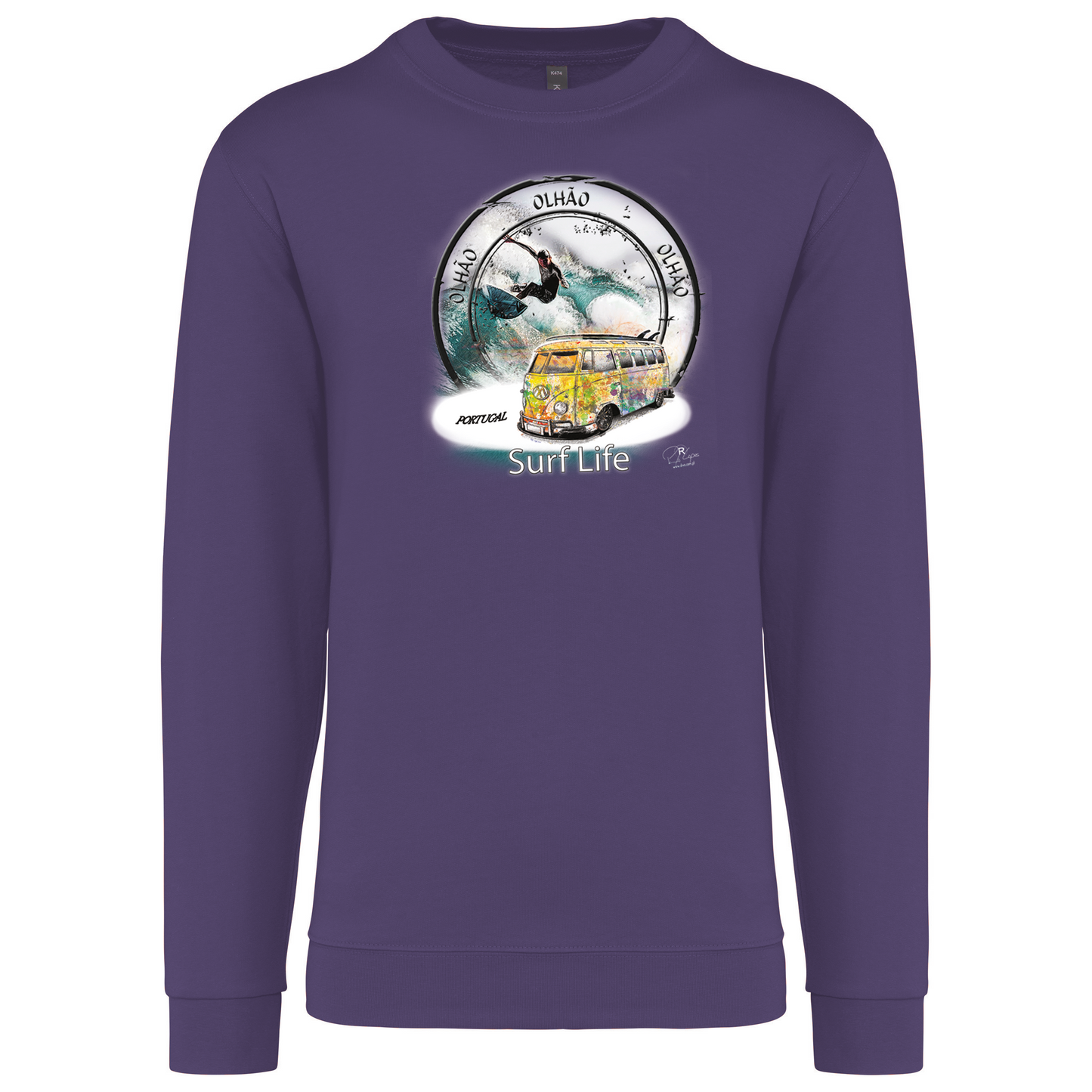 Sweatshirt Kariban sem Capuz Surf Life Olhão