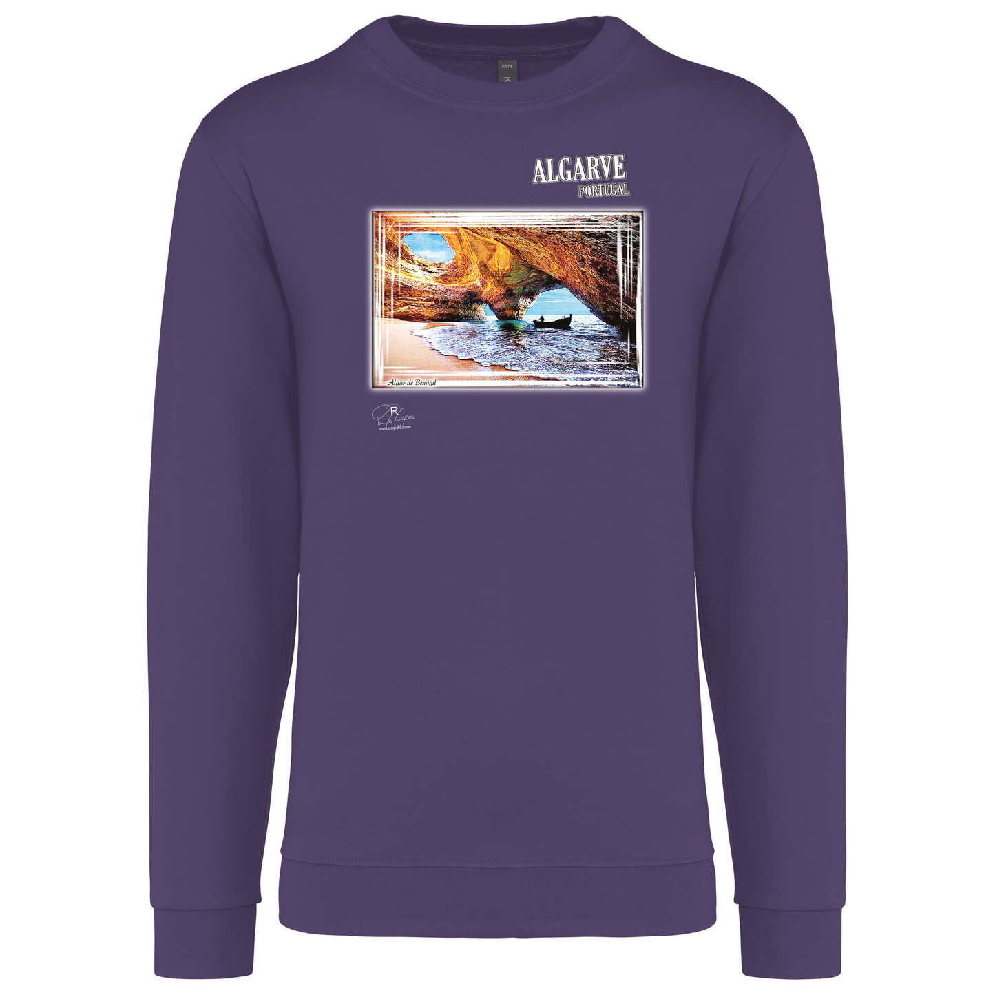 Sweatshirt Kariban sem Capuz Algar de Benagil