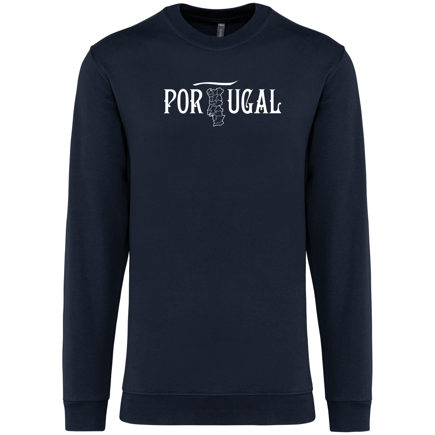 Sweatshirt Kariban sem Capuz Mapa de Portugal
