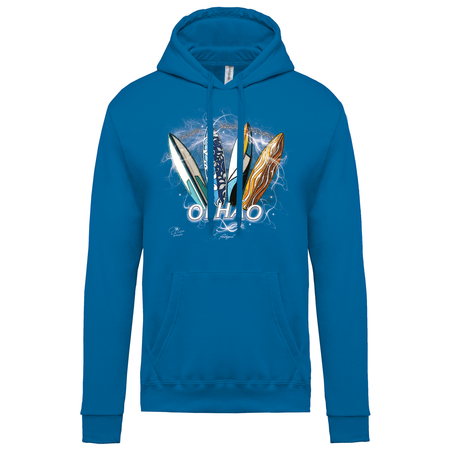 Sweatshirt Kariban com Capuz Surfboards Olhão