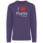Sweatshirt Kariban sem Capuz I Love Porto