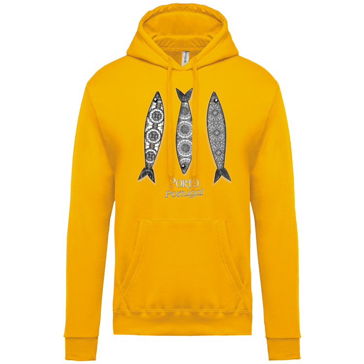 Sweatshirt Kariban com Capuz 3 Sardinhas Porto