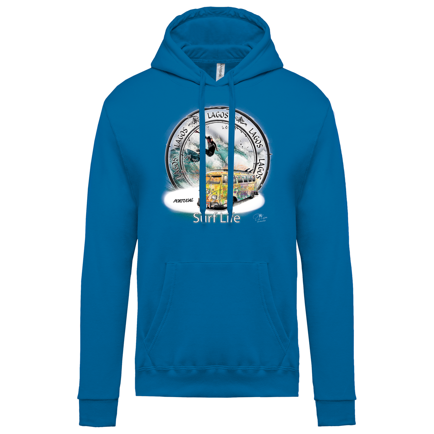 Sweatshirt Kariban com Capuz Surf Life Lagos