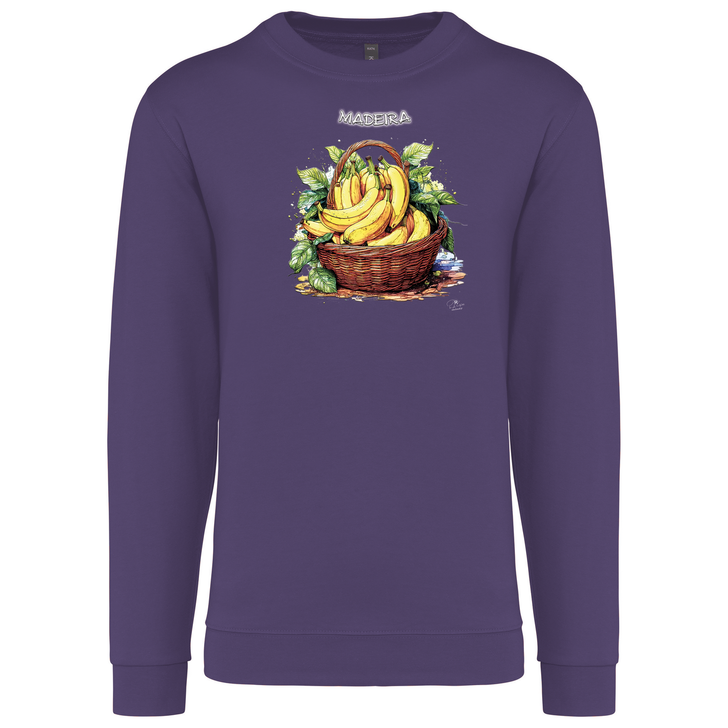 Sweatshirt Kariban sem Capuz Cesto Bananas