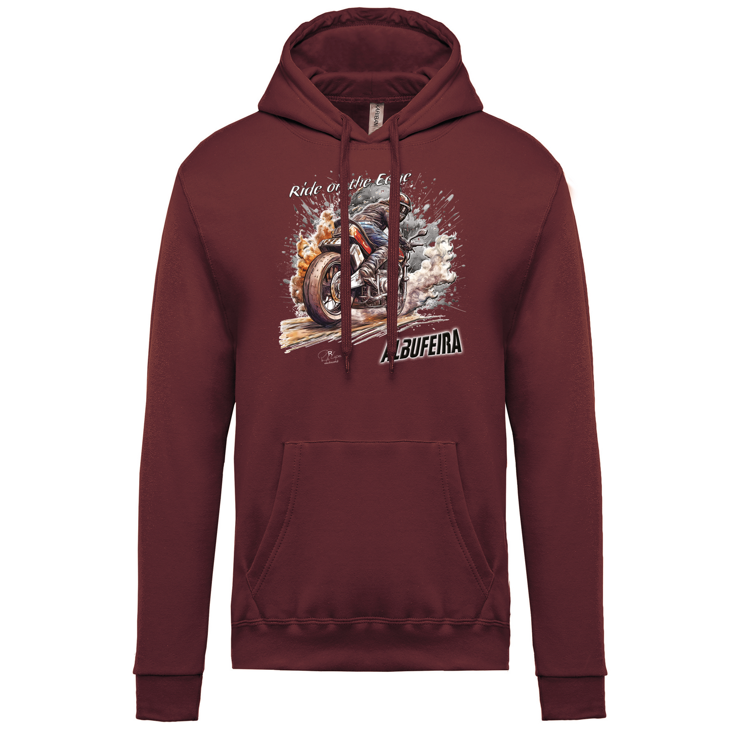 Sweatshirt Kariban com Capuz Ride on the Edge Albufeira